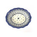 D78 Bunzlau Serveer Schaal golvende rand 1941X Ovale Schalen